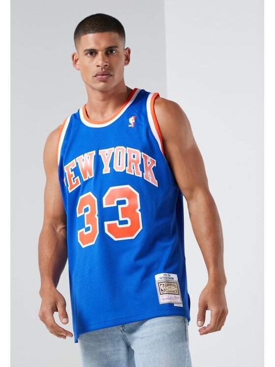 Mitchell & Ness Mitchell & Ness Tank top NBA SWINGMAN NEW YORK KNICKS PATRIC EWING Modrá Regular Fit