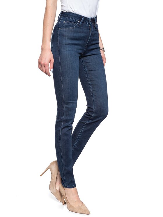 Lee Lee Jeansy L626RKKD Granatowy Skinny Fit