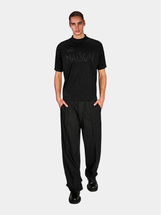 MADE BY SOCIETY MADE BY SOCIETY T-Shirt RAW FIT - T17577 Czarny Basic Fit