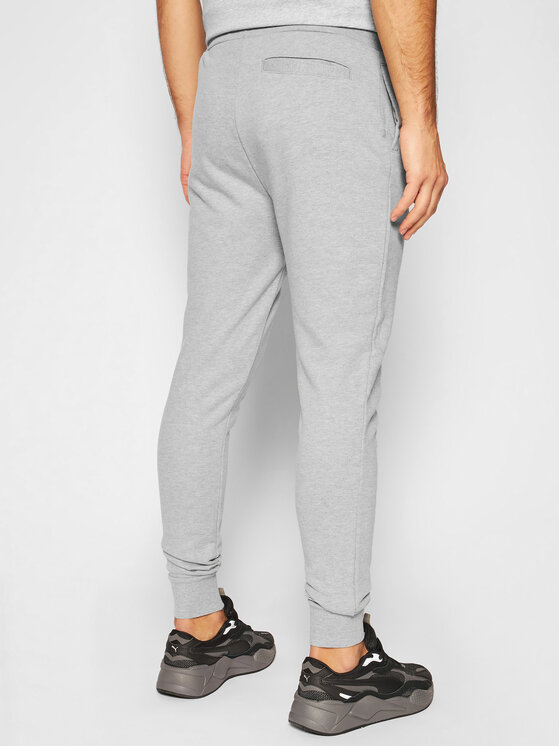 Pantalon de jogging en coton coupe classique pour homme Gris chiné moyen La  Martina