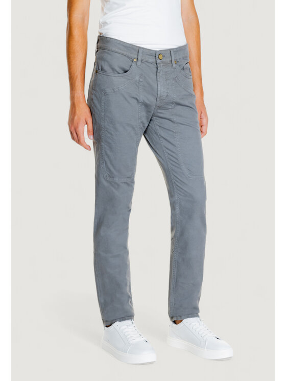 Jeckerson Jeckerson Pantalone da abito JOHN 5 TASCHE TOPPA Grigio To Fit