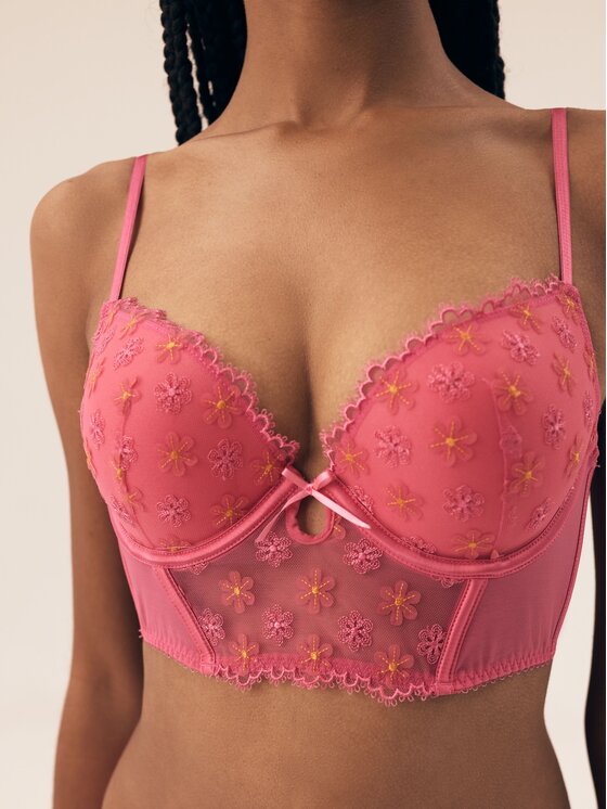 Esotiq Esotiq Biustonosz push-up 42869 Różowy
