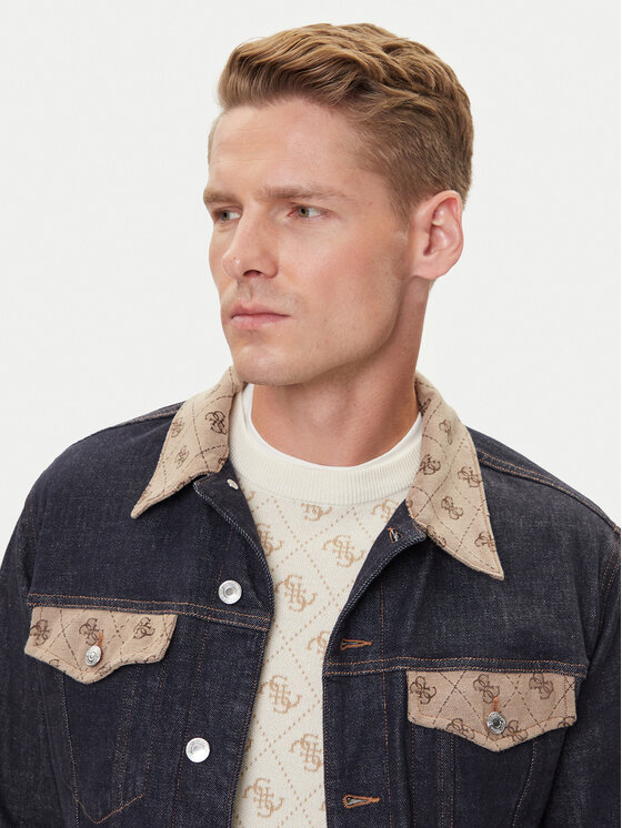 Guess Guess Μπουφάν μεταβατικό 177333 Μπλε Classic Fit