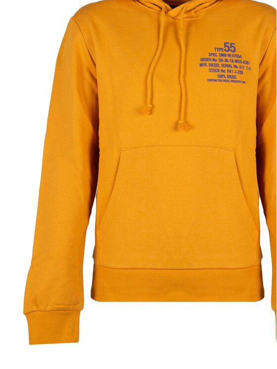 Diesel Diesel Felpa A06500-0HAYT Arancione Regular Fit