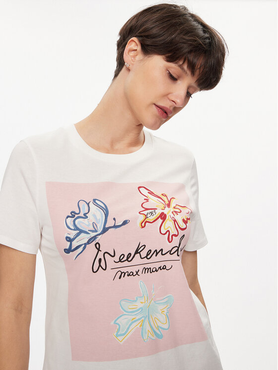 Weekend Max Mara Weekend Max Mara T-Shirt Yen 2415971052 Λευκό Regular Fit