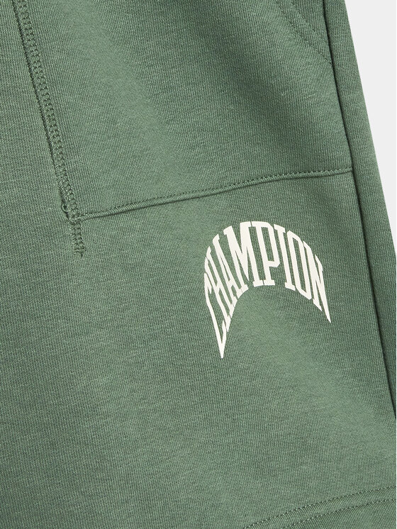 Champion Champion Szorty sportowe 306361 Zielony Regular Fit