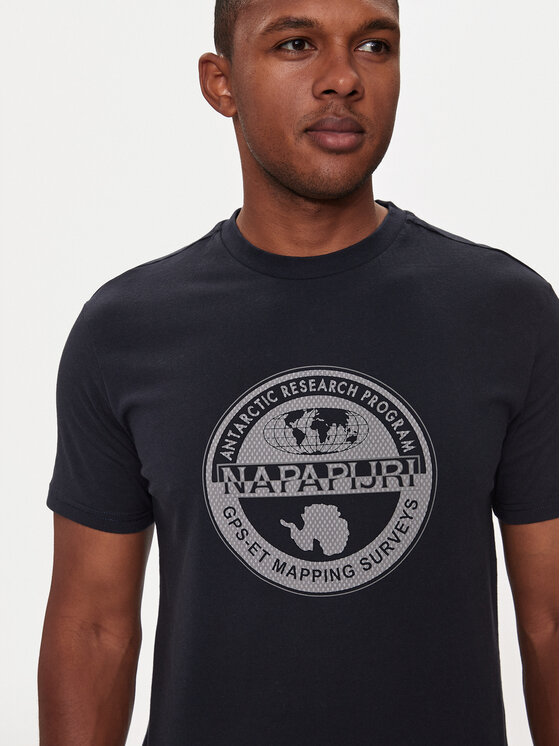 Napapijri Napapijri T-Shirt S-Bollo NP0A4I3C Dunkelblau Regular Fit