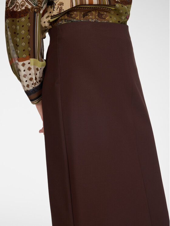 Elena Mirò Elena Mirò Spódnica midi 1802Z100083N0H2 Brązowy Slim Fit