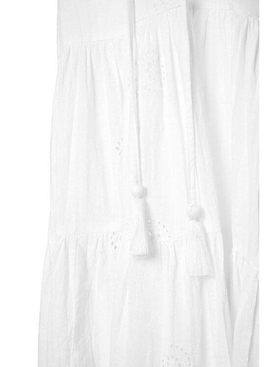 Seafolly Seafolly Sukienka letnia Embroidery 54155 Biały Regular Fit
