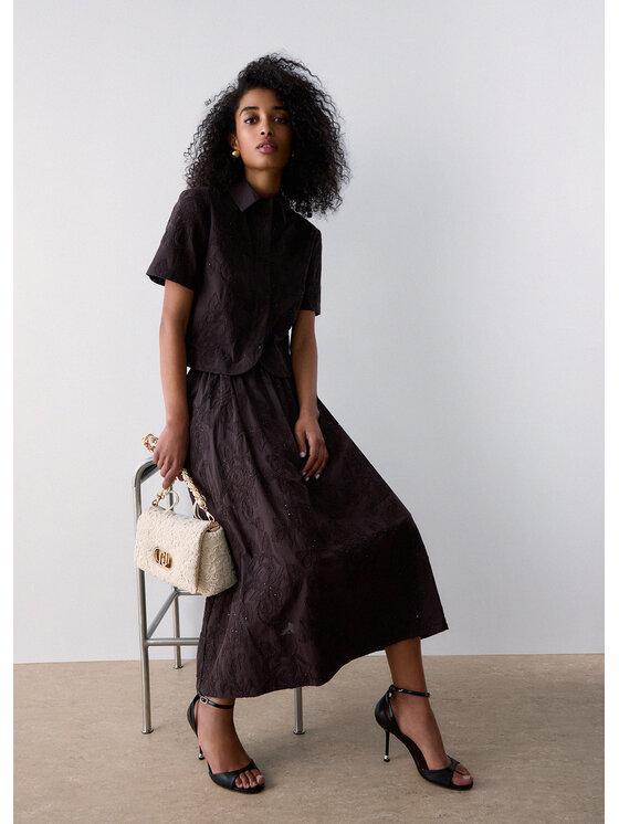 Liu Jo Liu Jo Gonna maxi WA6455T472AP9677 Marrone Regular Fit