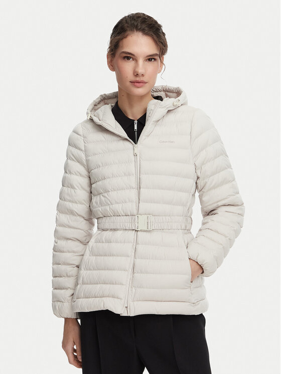 Calvin Klein Geacă LV044G504G Bej deschis Regular Fit