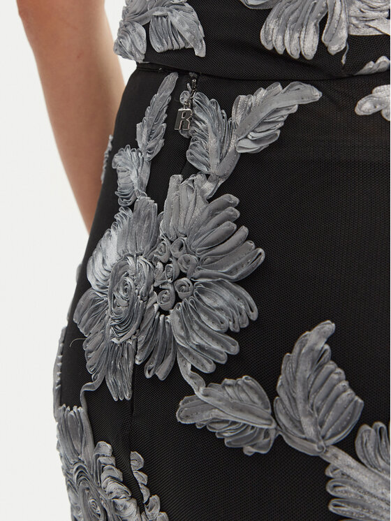 ROTATE ROTATE Ravno krilo Tasha 1130381206 Črna Slim Fit