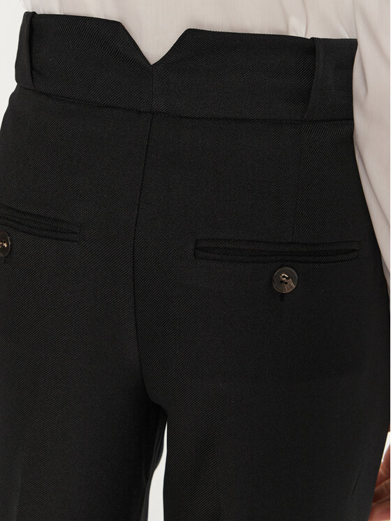 ARTIGLI ARTIGLI Medžiaginės kelnės ACPA000024 Juoda Regular Fit