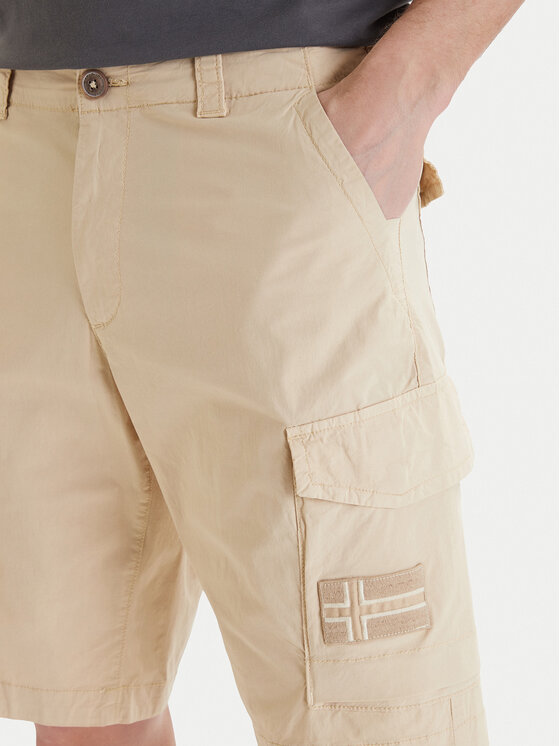 Napapijri Napapijri Stoffshorts N-Horton NP0A4HOS Beige Regular Fit