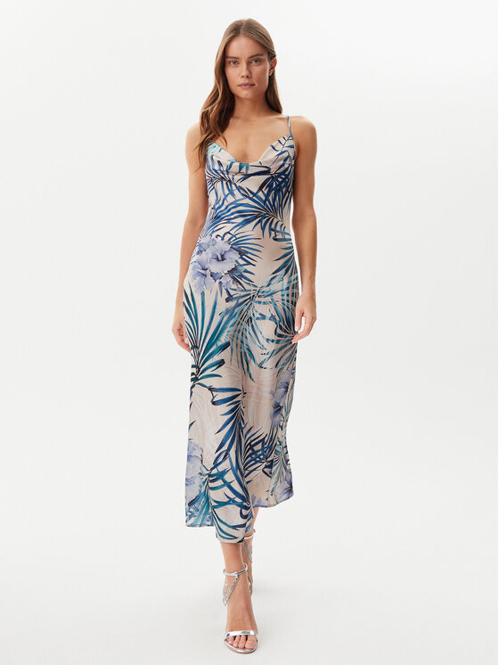 Guess Guess Každodenní šaty W5GK85 WH9C2 Modrá Regular Fit