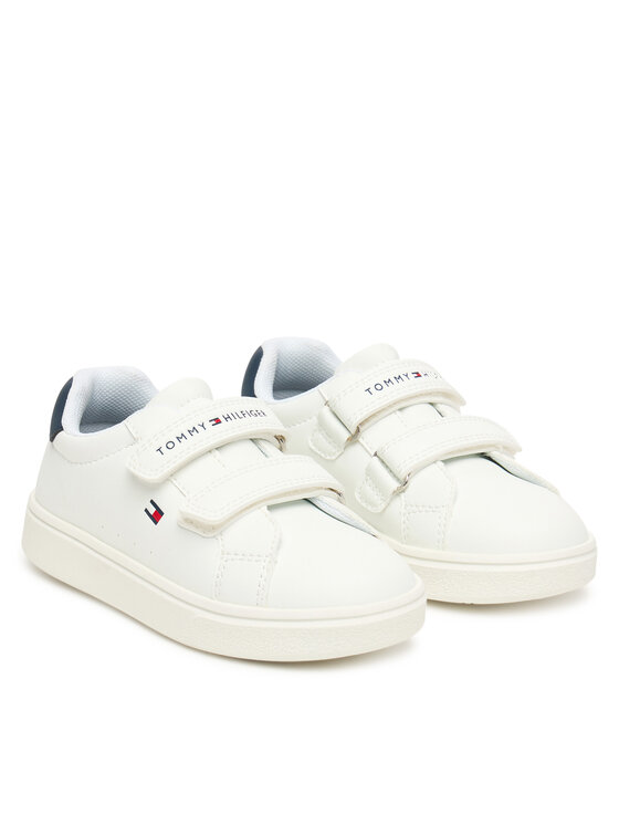 Tommy Hilfiger Tommy Hilfiger Sneakersy Low Cut Velcro T1X9-34338-1355 M Bílá