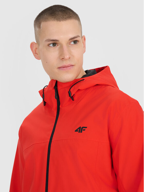 4F 4F Kurtka przejściowa 4FWSS25TTJAM703-62S Czerwony Regular Fit