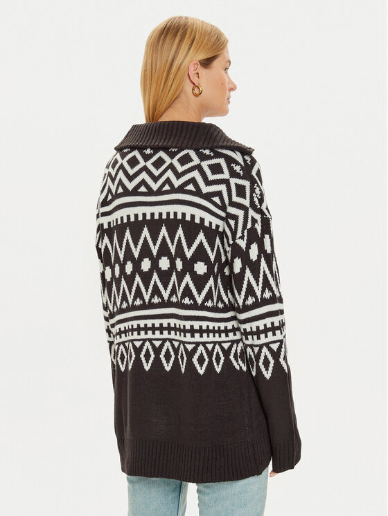 Brave Soul Brave Soul Sweter LK-230NAVHO Czarny Regular Fit
