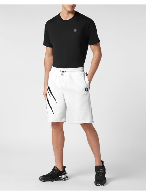 Plein Sport Plein Sport Szorty 8225 Biały Jogger Fit