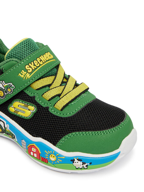 Skechers Skechers Superge John Deere: Play Scene - Barn-Squad Buddies 407065N/GNBK Zelena