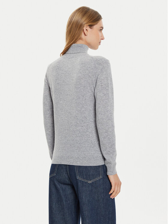 United Colors Of Benetton United Colors Of Benetton Bluză cu gât 1002D2348 Gri Regular Fit