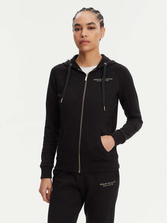 Armani Exchange Mikina 8NYM28 YJE5Z 52AK Čierna Regular Fit