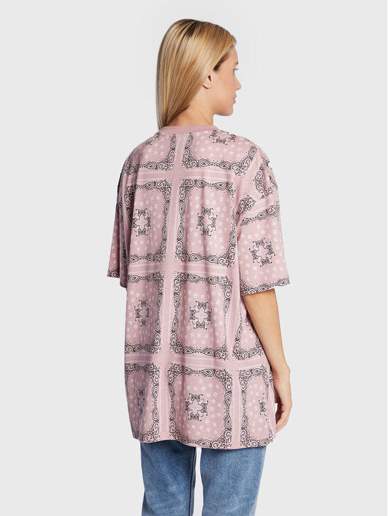 Karl Kani Karl Kani T-Shirt Small Signature Paisley 6130699 Różowy Relaxed Fit
