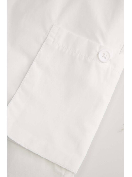 Coccodrillo Coccodrillo Szorty materiałowe WC5119502HGJ-001 Biały Regular Fit