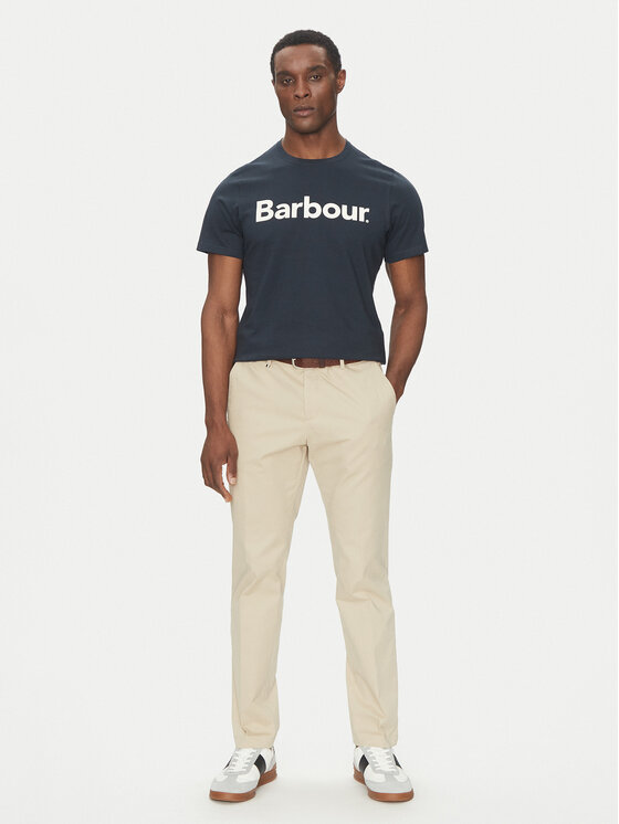 Barbour Barbour T-Shirt Logo MTS0531NY31 Granatowy Tailored Fit