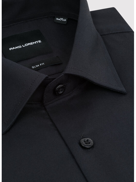 Pako Lorente Pako Lorente Koszula P25WN-1X-059 Czarny Slim Fit