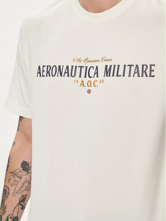Aeronautica Militare Aeronautica Militare T-shirt 241TS2218J641 Bianco Regular Fit