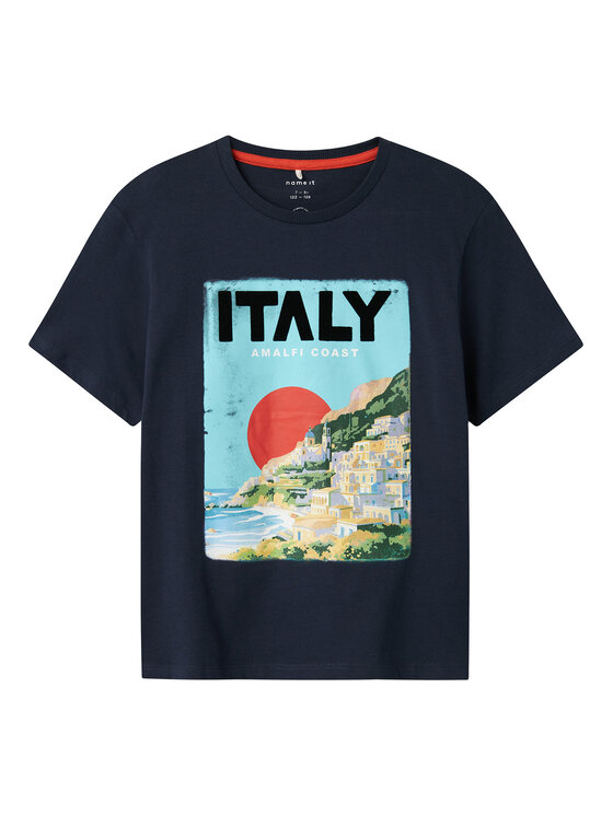 NAME IT Tričko Famma 13241224 Tmavomodrá Regular Fit