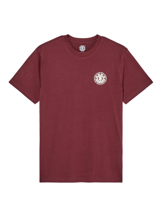 Element Element T-Shirt Seal Bp ELYZT00596 Bordowy Regular Fit