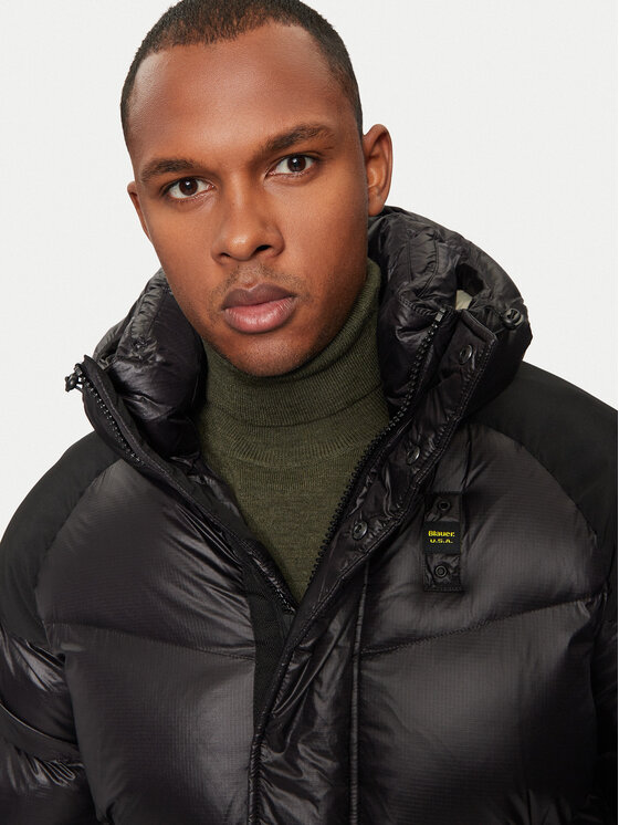 Blauer Blauer Žieminė striukė 24WBLUC02234 Juoda Regular Fit