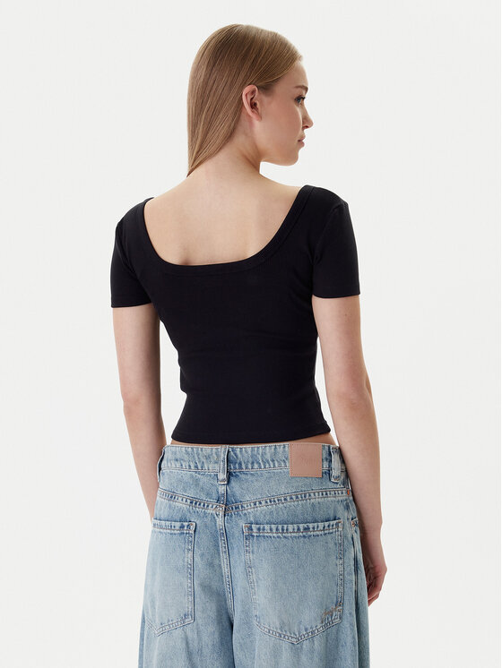 Guess Guess Marškinėliai V6RP05 K8RT2 Juoda Regular Fit