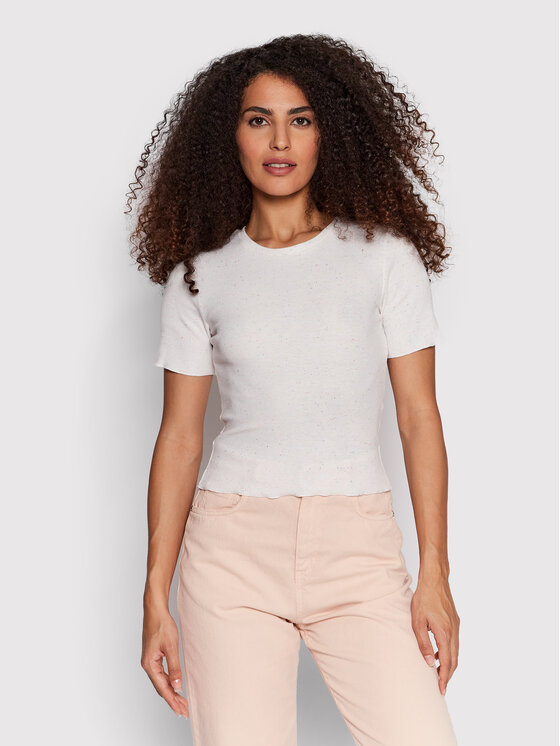 Noisy May Noisy May T-Shirt Tiger 27020068 Μπεζ Regular Fit