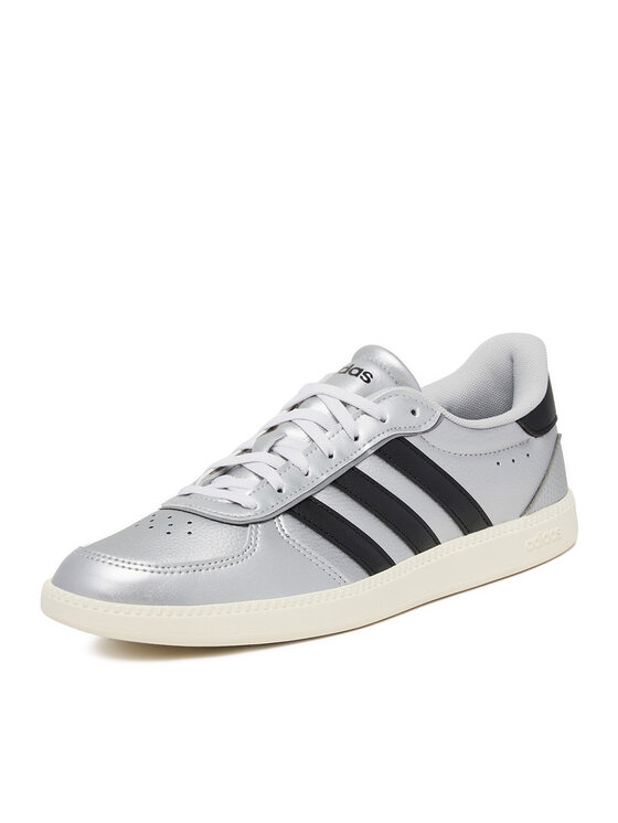 adidas adidas Sneakersy BREAKNET SLEEK JQ8263 Srebrny