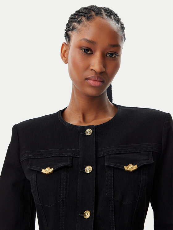 Versace Jeans Couture Versace Jeans Couture Traper jakna 78HAS457 Crna Slim Fit