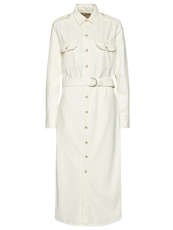 Polo Ralph Lauren Polo Ralph Lauren Srajčna obleka 211834041001 Bež Regular Fit