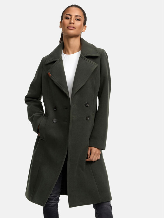 Navahoo Navahoo Kurtka zimowa Wooly Zielony Regular Fit