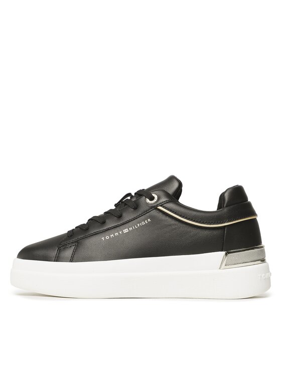 Tommy Hilfiger Tommy Hilfiger Sneakers Lux Metallic Cupsole Sneaker FW0FW07030 Nero