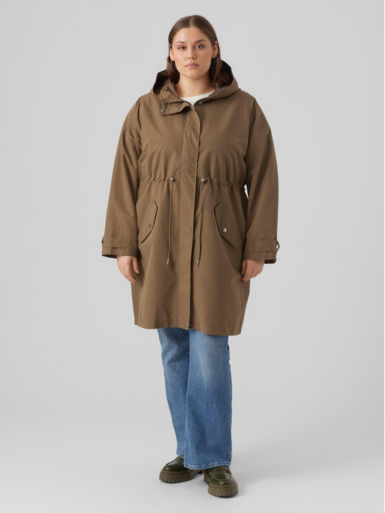 Vero Moda Curve Vero Moda Curve Παλτό μεταβατικό 10287156 Καφέ Regular Fit