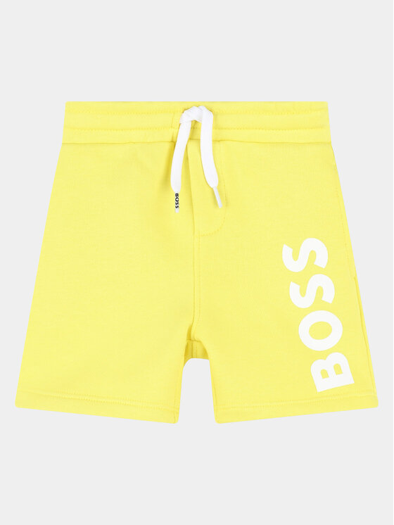 Boss Športové kraťasy J50580 S Žltá Regular Fit