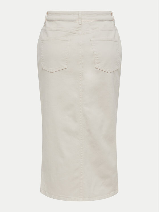 ONLY ONLY Jeans suknja Bianca 15319268 Bež Regular Fit