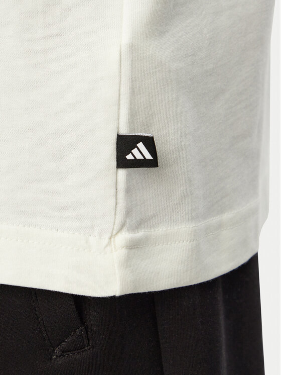 adidas adidas Tričko Summer Slides Sport Graphic JZ5000 Biela Regular Fit