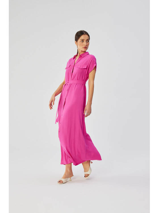 Stylove Stylove Sukienka codzienna S364 Różowy Comfortable Fit
