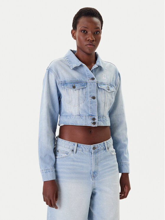 Karl Kani Karl Kani Geacă de blugi PD00005493 Albastru Regular Fit