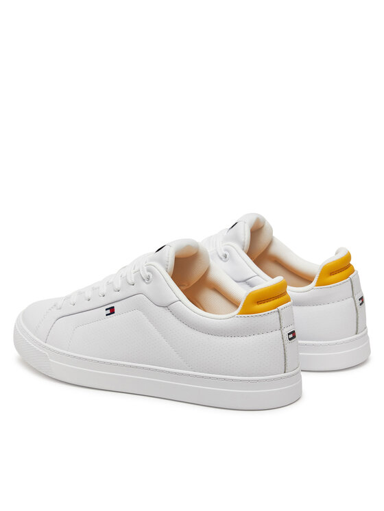 Tommy Hilfiger Tommy Hilfiger Снікерcи Icon Court Pinperf Lth FM0FM05483 Білий