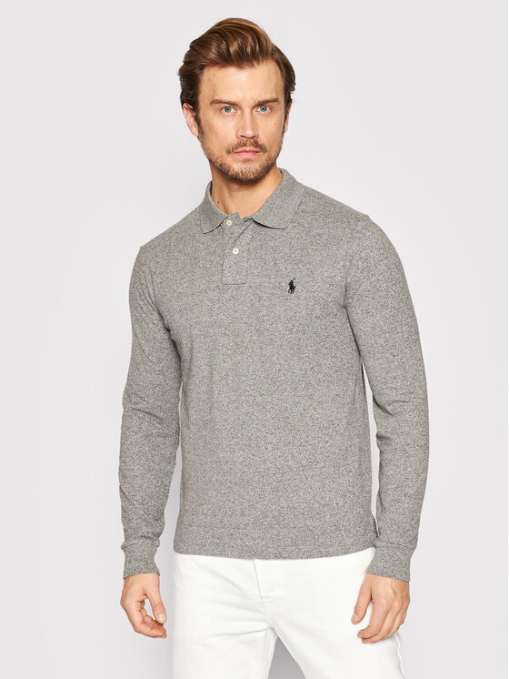 Polo Ralph Lauren Męskie Polo, rozmiar M, Szare, 710681126003
