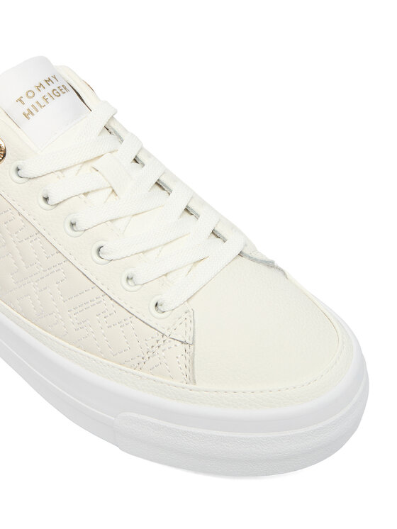 Tommy Hilfiger Tommy Hilfiger Сникърси Th Platform Sneaker Quilted FW0FW09265 Екрю